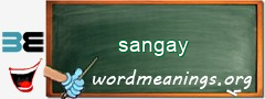 WordMeaning blackboard for sangay